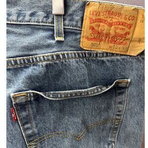 Levi's 501 Jeans Size‎ 40x32 Blue Denim Button Fly Straight Leg Mens